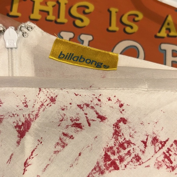 BILLABONG WHITE FLORAL FLOWY SKIRT - Picture 4 of 7